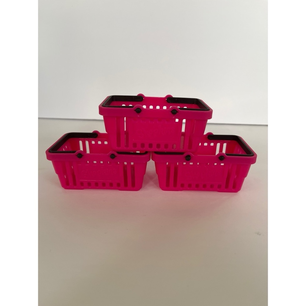 Shopkins Pink Shopping Baskets Set of 3